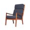Danish Senator Armchair with Footstool by Ole Wanscher for Cado Mobler, 1960s, Set of 2, Image 3