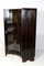 Art Deco Palisander Display Cabinet with Curved Glass Panel, France, 1930s 16