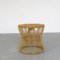 Vintage Wicker Pouf, 1950s 1