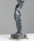 Art Deco French Biba Woman Table Lamp Pewter on Marble Base in the style of Max Le Verrier, 1920s 8