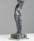 Art Deco French Biba Woman Table Lamp Pewter on Marble Base in the style of Max Le Verrier, 1920s, Image 8