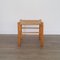 Wood and Rush Stool, 1970s 3