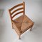 Pine Chair with Rope Seat, 1970s 4