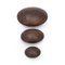 Muschelschalen aus Holz & Messing, 1960er, 3 . Set 4