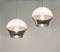 Lampes Suspendues Space Age en Acrylique, 1970s, Set de 2 3