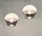 Space Age Acrylic Hanging Lamps, 1970s, Set of 2 3