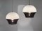 Lampes Suspendues Space Age en Acrylique, 1970s, Set de 2 10