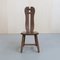 Brutalist Dining Chairs in Oak by De Puydt, 1970s, Set of 6 3