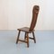 Brutalist Dining Chairs in Oak by De Puydt, 1970s, Set of 6 6