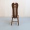 Brutalist Dining Chairs in Oak by De Puydt, 1970s, Set of 6 5