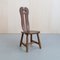 Brutalist Dining Chairs in Oak by De Puydt, 1970s, Set of 6 2
