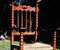 Butacas de trono alto vintage con patas curvadas y asiento de acetato, años 70. Juego de 2, Imagen 11