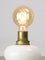 Italienische Mid-Century Tischlampe aus Messing & Opalglas 6