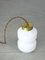 Brass and Opaline Table Lamp 7