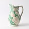19th Century White and Green Ceramic Jug by Boch Freres Keramis for Boch Frères 1