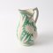 19th Century White and Green Ceramic Jug by Boch Freres Keramis for Boch Frères, Image 9