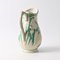 19th Century White and Green Ceramic Jug by Boch Freres Keramis for Boch Frères, Image 6