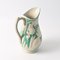 19th Century White and Green Ceramic Jug by Boch Freres Keramis for Boch Frères, Image 8