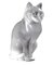 Sitting Cat in Crystal from Lalique France, 1932 1