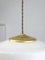 Mid-Century Brass and Opaline Cascade Pendant Lamp 2