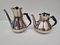 Silver-Plated Tea & Coffee Pot, Denmark, 1950s, Set of 2 1