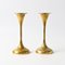 Vintage Danish Brass Candleholders from Hyslop, Set of 2 1