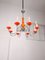 Vintage Orange Murano Glass 8-Arm Chandelier 6