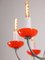 Vintage Orange Murano Glass 8-Arm Chandelier 7