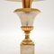 Lámpara de mesa francesa vintage de latón y cromo, Imagen 6