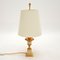 1960s Vintage French Brass & Chrome Table Lamp, Image 2