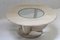 Round Travertine and Glass Coffee Table 3