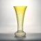 Yellow Martele Glass Vase from Wilhelm Kralk Sohn, 1920s 1