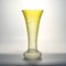 Yellow Martele Glass Vase from Wilhelm Kralk Sohn, 1920s, Image 1