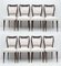 Mid-Century Modern Dining Chairs attributed to Vittorio Dassi, 1950, Set of 8 1