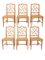 French Bamboo Dining Chairs, 1980s, Set of 6 1