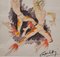 Capuletti, Pareja de bailarines, años 80, Dibujo en papel, Enmarcado, Imagen 4