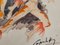 Capuletti, Pareja de bailarines, años 80, Dibujo en papel, Enmarcado, Imagen 10