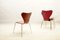 Sedie 3107 Mid-Century di Arne Jacobsen per Fritz Hansen, set di 4, Immagine 12