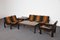 Vintage Sofa, Armchairs and Coffee Table Model Kontra by Yngve Ekström for Swedese 1970s, Set of 5 1