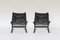 Schwarze Vintage Siesta Stühle von Ingmar Relling für Westnofa, 1960er, 2er Set 2