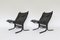 Schwarze Vintage Siesta Stühle von Ingmar Relling für Westnofa, 1960er, 2er Set 1