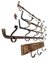 Antique Hangers in Wrought Iron & Wood, Set of 5, Image 10
