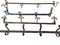 Antique Hangers in Wrought Iron & Wood, Set of 5 9