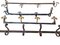 Antique Hangers in Wrought Iron & Wood, Set of 5, Image 9