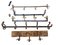 Antique Hangers in Wrought Iron & Wood, Set of 5, Image 1