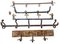 Antique Hangers in Wrought Iron & Wood, Set of 5 5