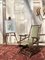 Vintage American Style Rocking Chair in Green Velvet, 1990s, Image 2