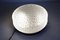 Round Ceiling Light S+ Megal Black and Opaque Glass Machined, Switzerlands, 1990s 2