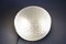 Round Ceiling Light S+ Megal Black and Opaque Glass Machined, Switzerlands, 1990s 3