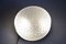 Round Ceiling Light S+ Megal Black and Opaque Glass Machined, Switzerlands, 1990s, Image 3